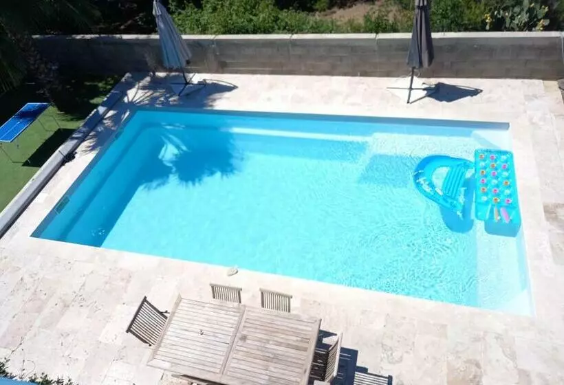 Casa Di Legnu ,charmant Chalet Avec Piscine