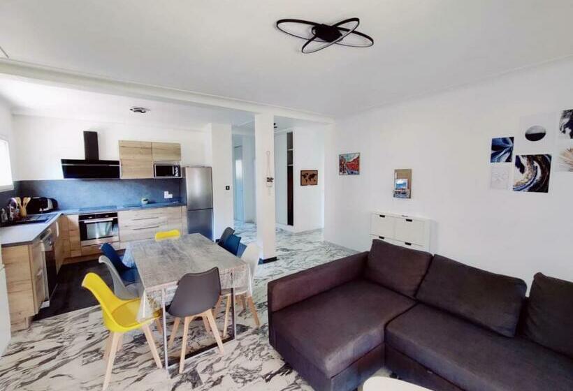 La Villa Castel   Haut De Villa   Parkings  3 Chambres   8 Couchages   Jardin   Barbecue