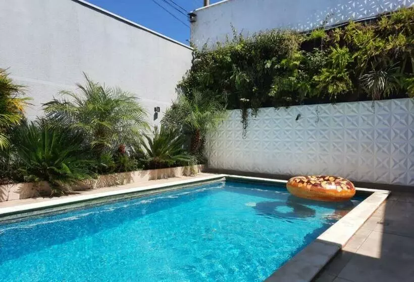 Bela Casa Piscina Aquecimento Solar Em Americana Sp