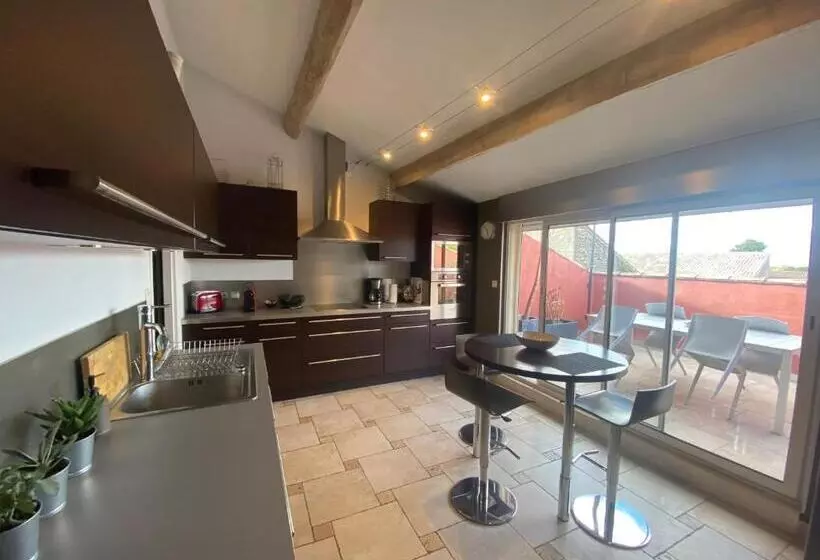 Le Loft Duplex, 2 Terrasses, Au Coeur Du Village