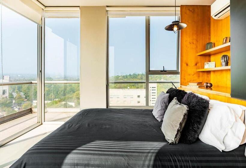 Departamento Con Las Mejores Vistas De La Ciudad En Condesa   Pool   Gym   Parking   Ac