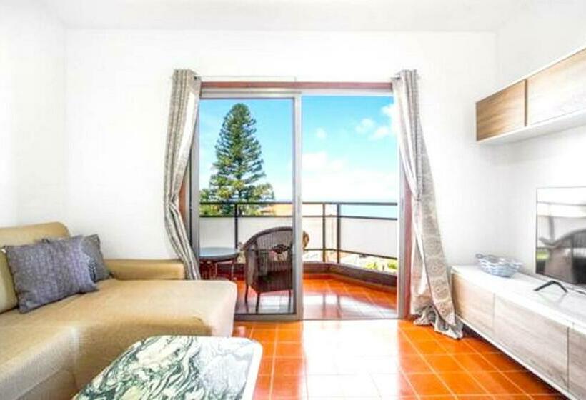 2 Bedrooms Appartement With Sea View Furnished Balcony And Wifi At Bajamar 1 Km Away From The Beach