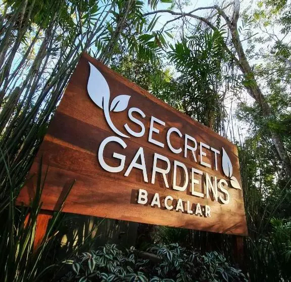 ホテル Secret Gardens Bacalar Suite 02 Con Alberca Y Bicicletas