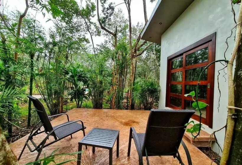 ホテル Secret Gardens Bacalar Suite 02 Con Alberca Y Bicicletas