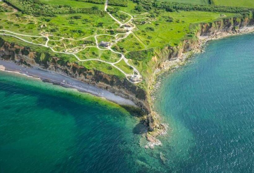 L Air Marin Apt Avec Belle Terrasse Vue Dégagée Séjour Lumineux 10 Mn à Pied Centre Port En Bessin P