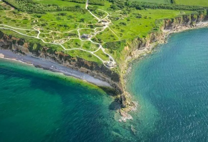 L Air Marin Apt Avec Belle Terrasse Vue Dégagée Séjour Lumineux 10 Mn à Pied Centre Port En Bessin P