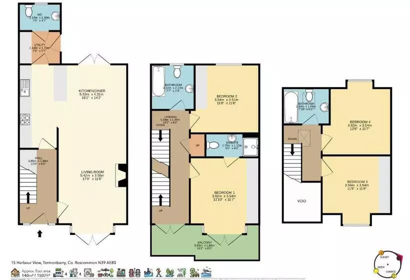 Shannonside Stylish 5 Bed Marina Home & 40ft Mooring