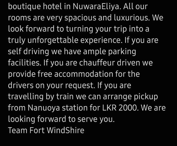 فندق Fort Windshire