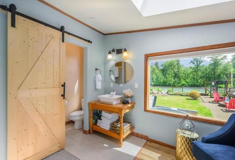 Riverfront Paradise W/ Hot Tub  Little River House