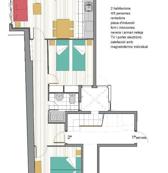 Cal Tòfones, 1er 1a. Apartament Turístic A Borredà, 08619barcelona