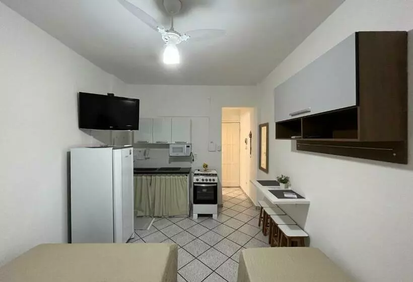 Kitnet Aconchegante A 3 Minutos Da Praia