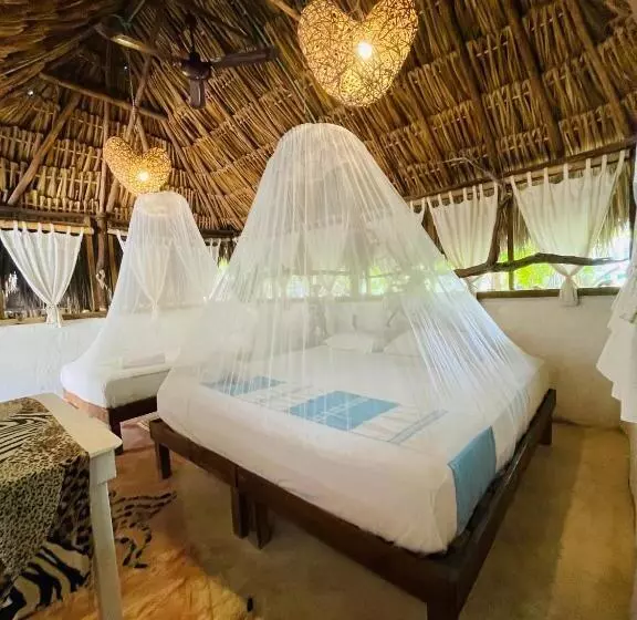 ホテル Casa Jade Ecobungalows Las Coloradas