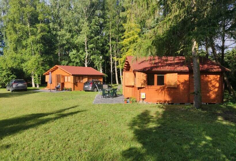 膳宿费 Domek Mazurski Ze świerka Syberyjskiego Z Klimatyzacją