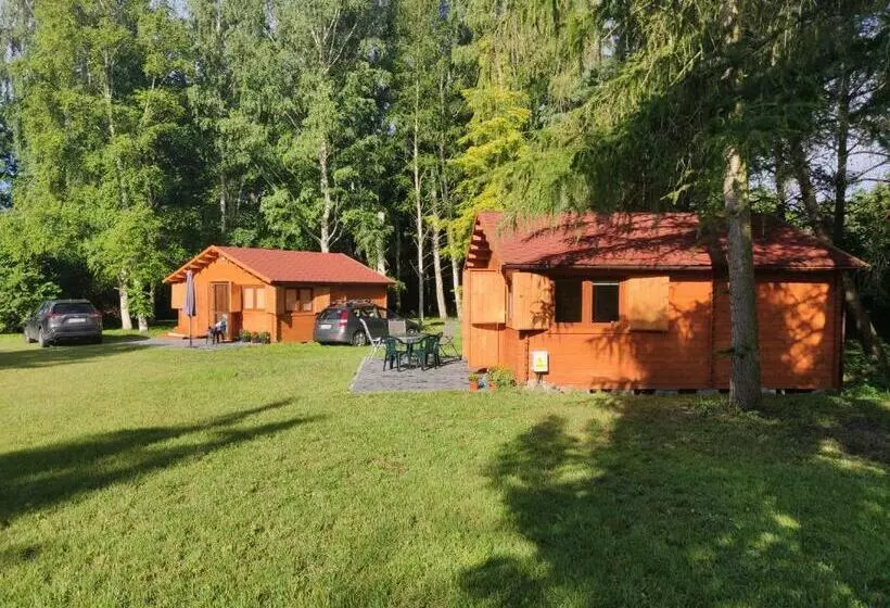 Majatalo Domek Mazurski Ze świerka Syberyjskiego Z Klimatyzacją