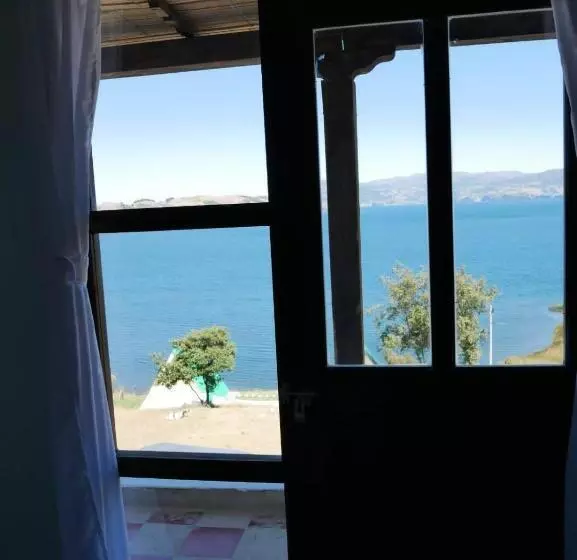 ホテル Tota Eliseo Playa Blanca Lago De Tota