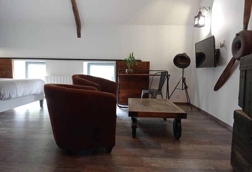 ホテル Chambre D'hôtes Oust Au Lit