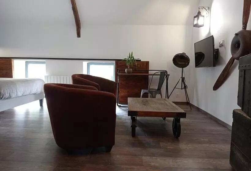 ホテル Chambre D'hôtes Oust Au Lit