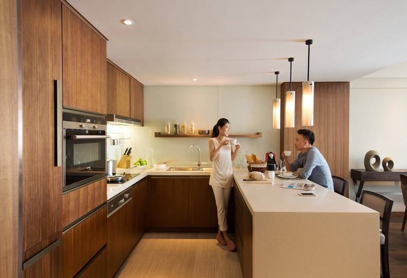 בית מלון כפרי Marriott Executive Apartments Tianjin Teda