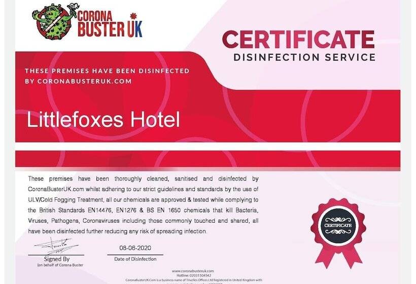 住宿加早餐  Little Foxes Hotel & Gatwick Airport Parking