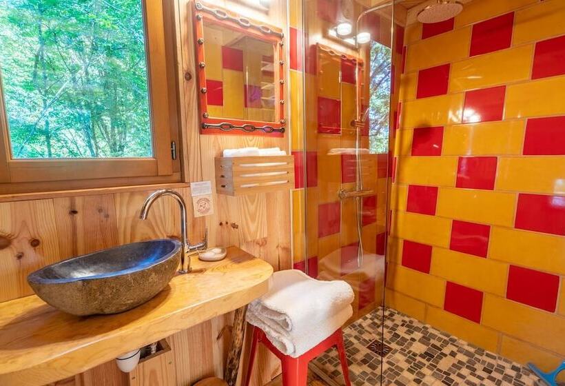 膳宿费 Les Cabanes Perchées Du Mas Del Bosc