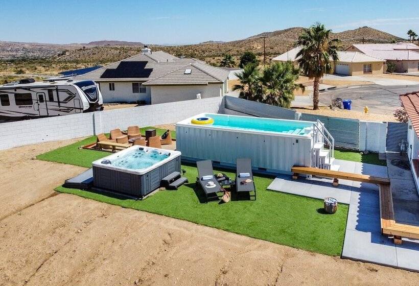 Desert View By Avantstay20mins From Joshua Tree! W/ Container Pool!
