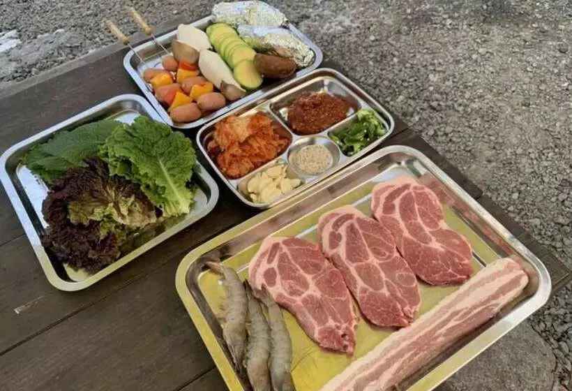 ペンション Hongcheon Haneulbaragi Glamping