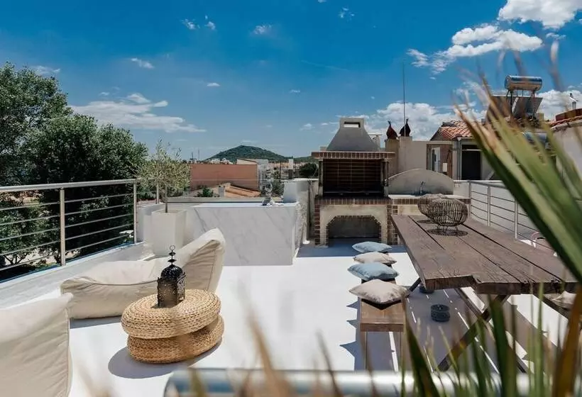 ペンション Sea View Studio With A Barbecue Area On The Terrace Of The Building A Smart Tv