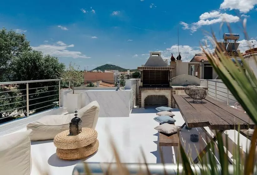 ペンション Sea View Studio With A Barbecue Area On The Terrace Of The Building A Smart Tv