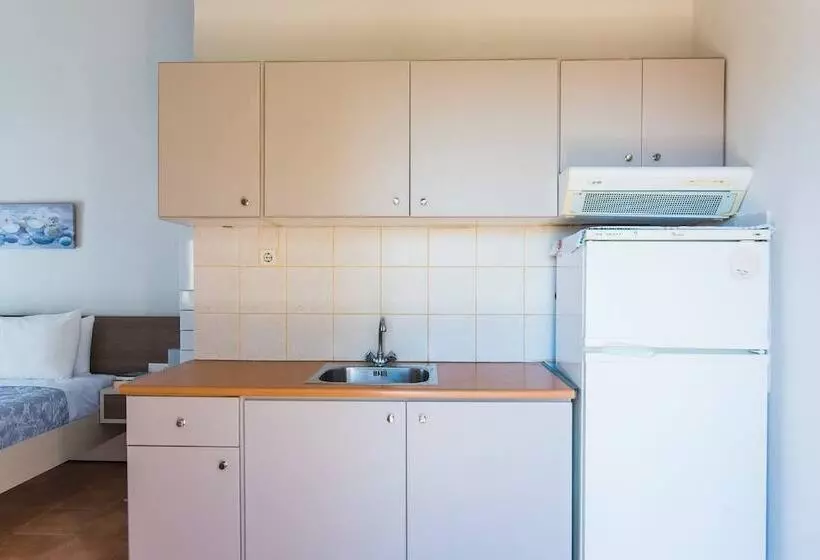 ペンション Room In Guest Room   Private Yard Studio 8 Km   5min Away From Malia