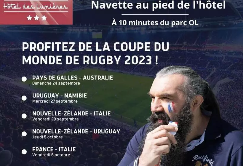 ホテル Hôtel Des Lumières Lyon Meyzieu Arena Stadium