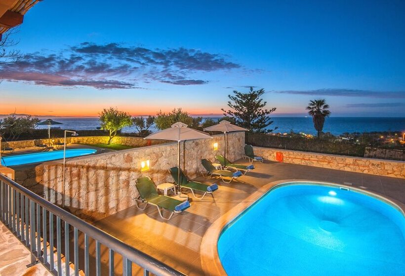 Stavromenos Villas   Private Pools & Seaview   500m From Beach
