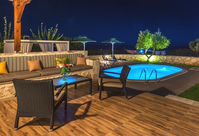 Stavromenos Villas   Private Pools & Seaview   500m From Beach