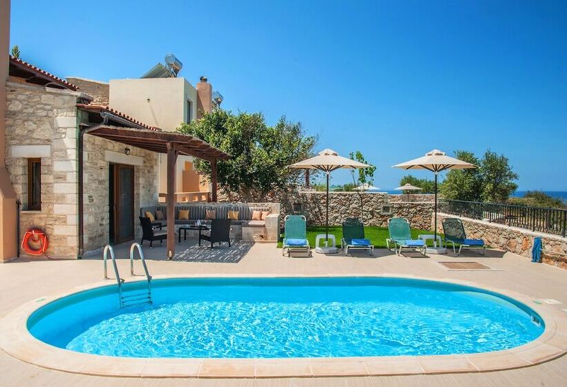 Stavromenos Villas   Private Pools & Seaview   500m From Beach