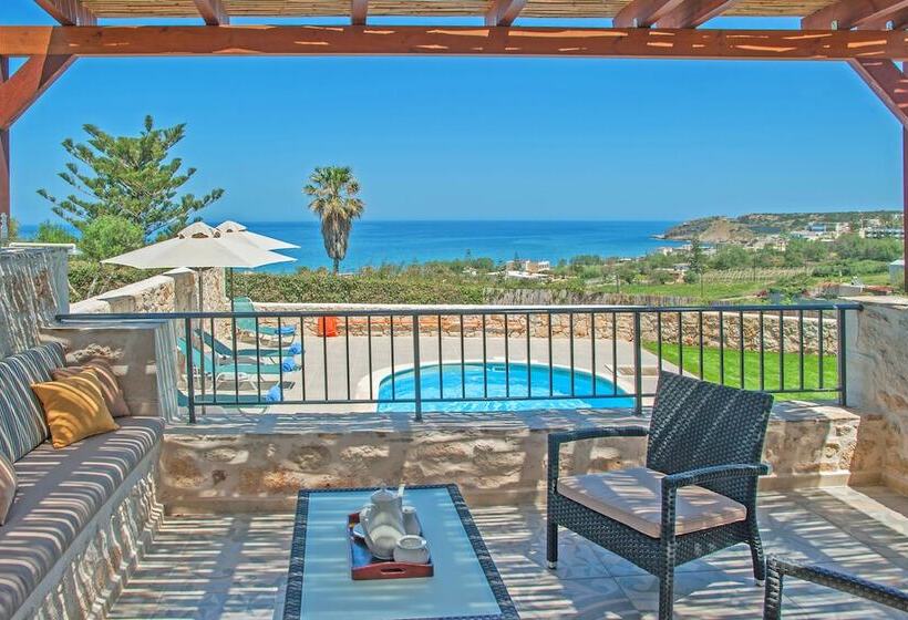 Stavromenos Villas   Private Pools & Seaview   500m From Beach