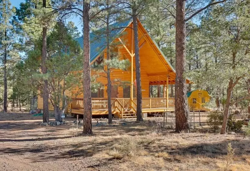 Dog Friendly Nutrioso Cabin W/ Wraparound Porch!