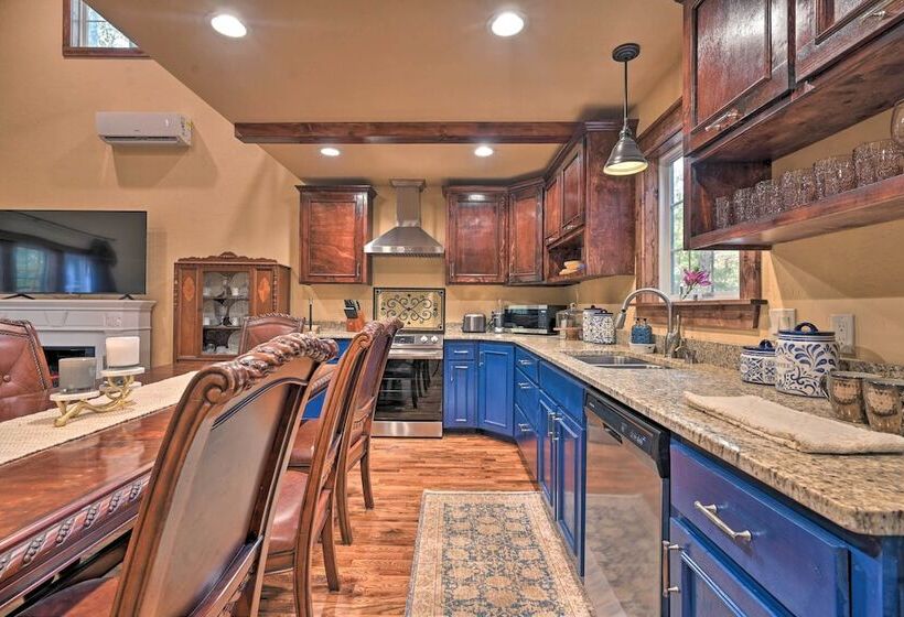 Tudor Style Broken Bow Cottage W/ Hot Tub & Decks!