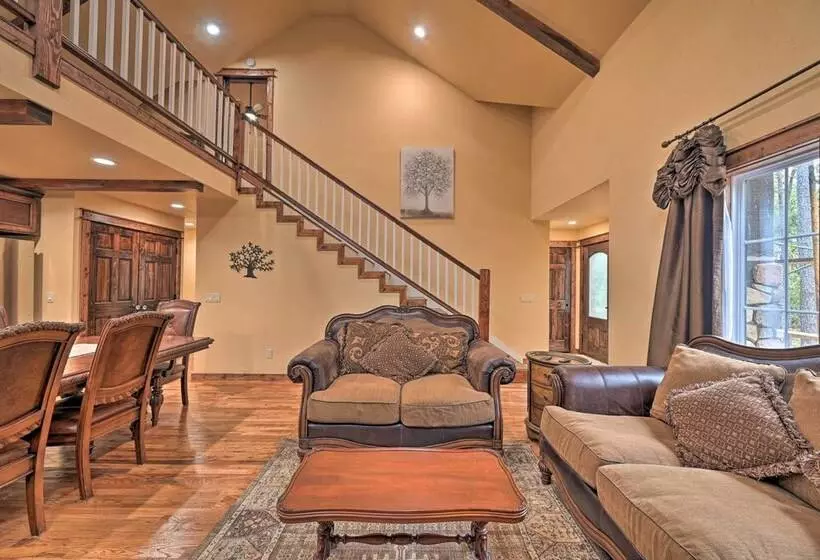 Tudor Style Broken Bow Cottage W/ Hot Tub & Decks!