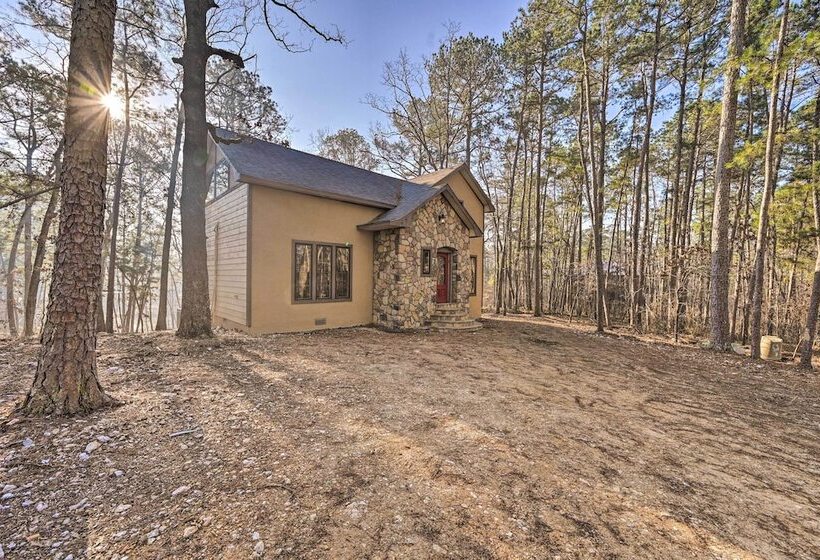 Tudor Style Broken Bow Cottage W/ Hot Tub & Decks!