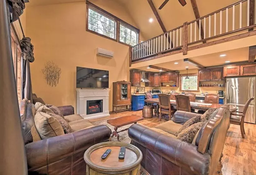 Tudor Style Broken Bow Cottage W/ Hot Tub & Decks!