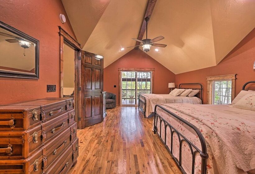 Tudor Style Broken Bow Cottage W/ Hot Tub & Decks!