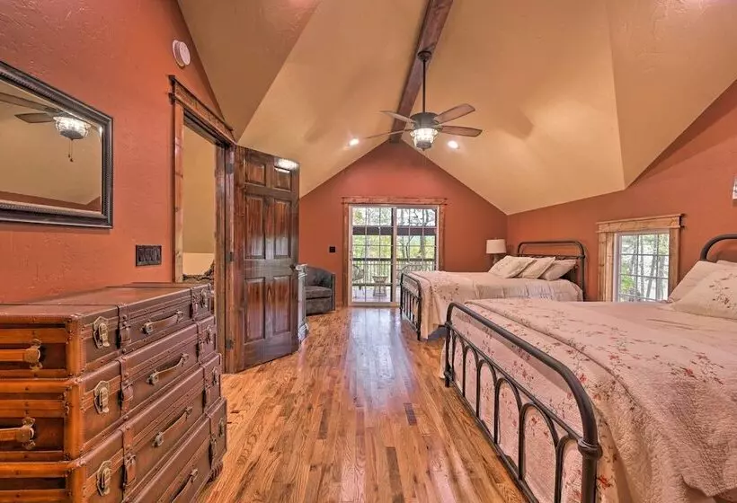 Tudor Style Broken Bow Cottage W/ Hot Tub & Decks!