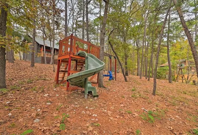 Tudor Style Broken Bow Cottage W/ Hot Tub & Decks!