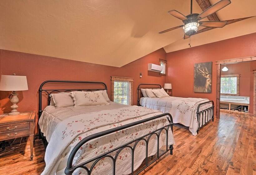 Tudor Style Broken Bow Cottage W/ Hot Tub & Decks!