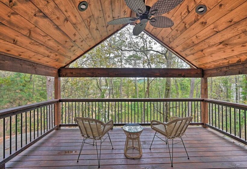 Tudor Style Broken Bow Cottage W/ Hot Tub & Decks!