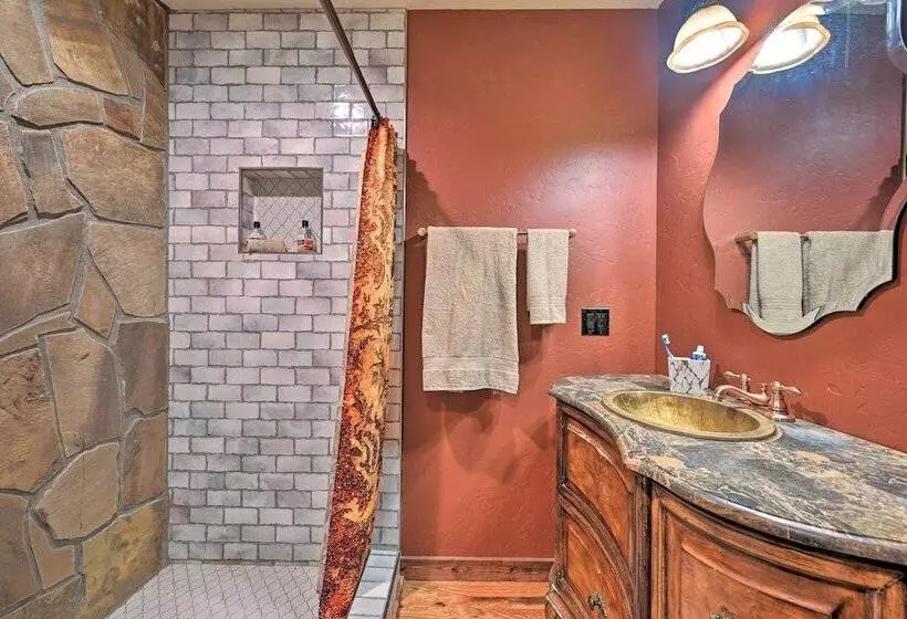 Tudor Style Broken Bow Cottage W/ Hot Tub & Decks!