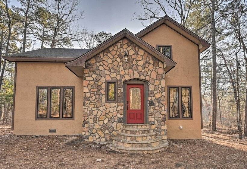 Tudor Style Broken Bow Cottage W/ Hot Tub & Decks!