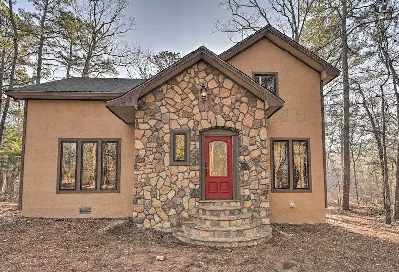 Tudor Style Broken Bow Cottage W/ Hot Tub & Decks!
