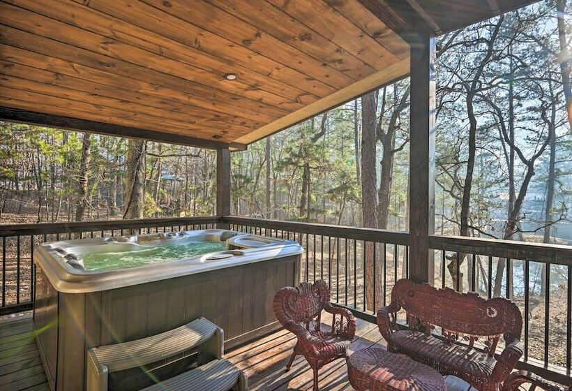 Tudor Style Broken Bow Cottage W/ Hot Tub & Decks!
