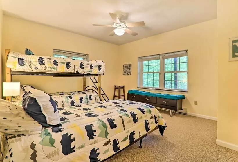 Steps To River: Big Bass Lake House W/ Grill!