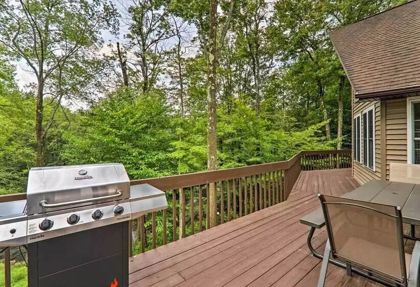 Steps To River: Big Bass Lake House W/ Grill!